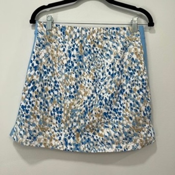 J Mclaughlin Briana Skort Small Small Catalina Cloth Athletic Stretch Blue Polka - Picture 4 of 7